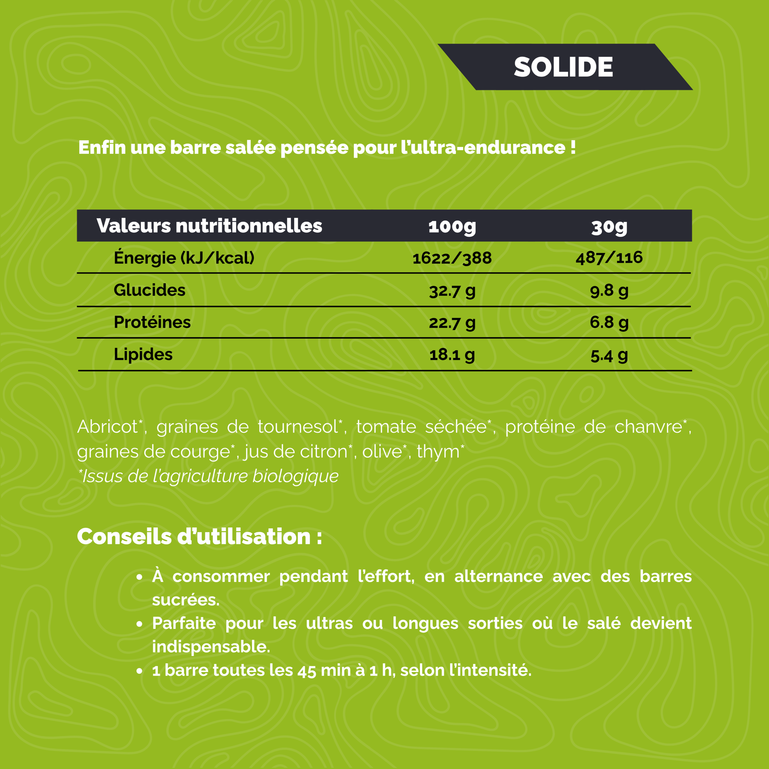 Barre énergétique Bio & salée Tomate & Olive – Image 2