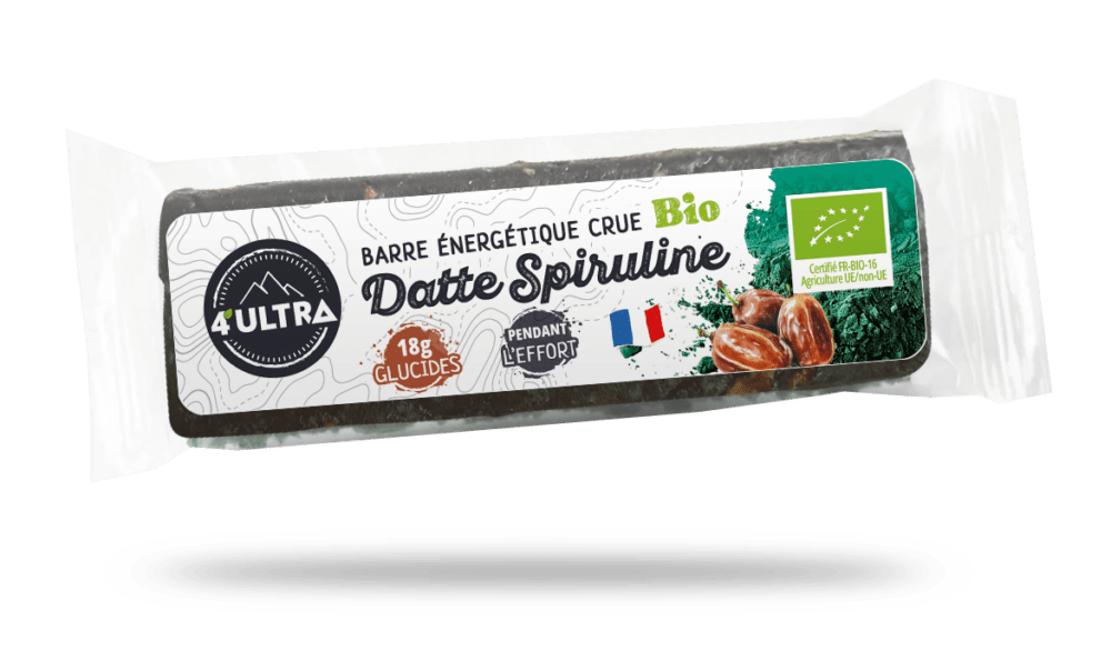 Barre énergétique Bio & artisanale : Datte & Spiruline